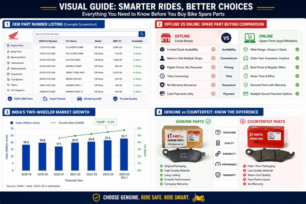 Bike Parts Online India: The Smart Rider’s Guide to Buying Genuine Spares Without the Hassle