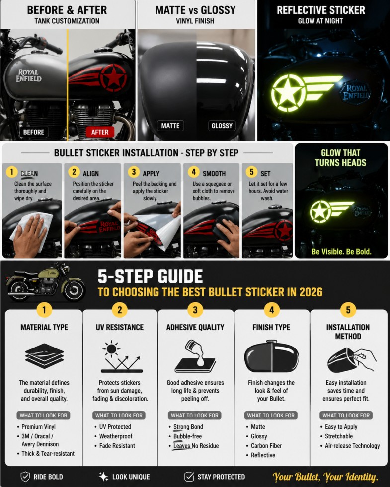 Best Bullet Sticker to Buy in 2026: Top Picks for Royal Enfield Lovers