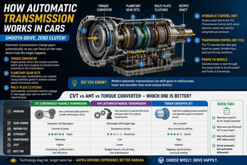 Automatic Transmission 2026 Guide — Kaise Kaam Karta Hai?