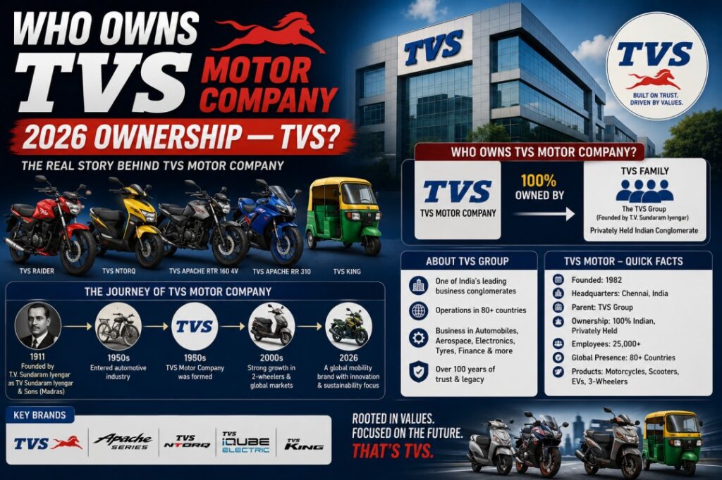 Who Owns TVS Motor company 2026 Ownership — TVS?
