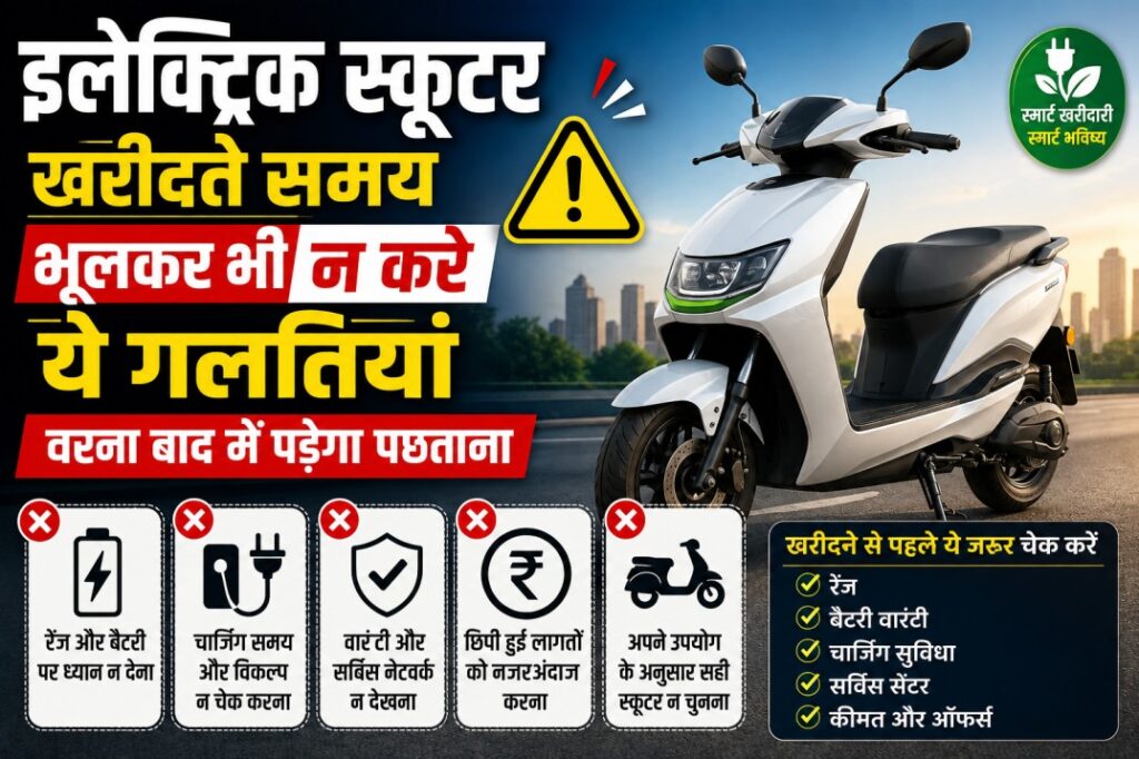इलेक्ट्रिक स्कूटर खरीदते समय भूलकर भी न करें ये गलतियां, वरना बाद में पड़ेगा पछताना