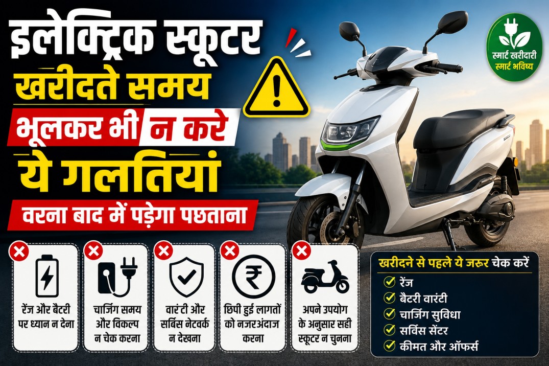 इलेक्ट्रिक स्कूटर खरीदते समय भूलकर भी न करें ये गलतियां, वरना बाद में पड़ेगा पछताना
