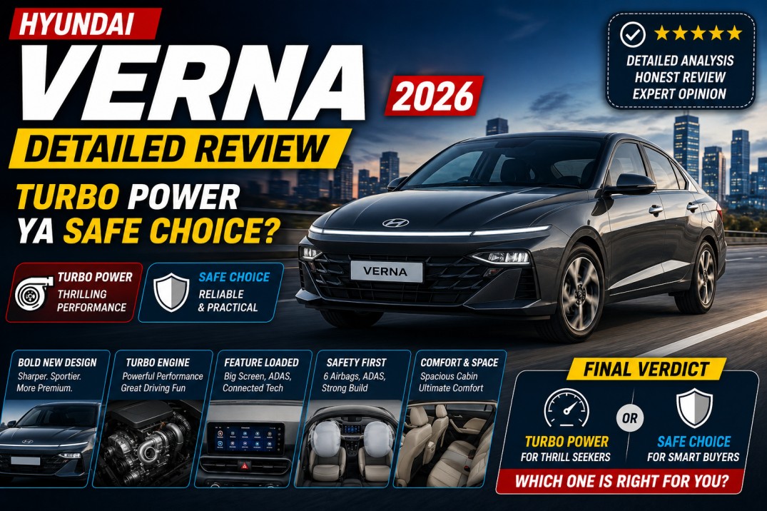 Hyundai Verna 2026 Detailed Review — Turbo Power ya Safe Choice?